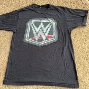 WWE Black Tee Championship belt heavyweight No size tag , large